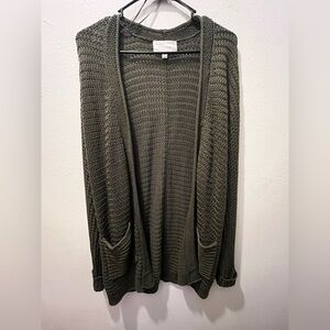 Chic Olive Cardigan Sweater